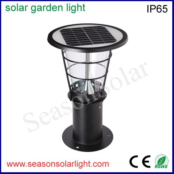 Factory Lighting CE Garden Product 40cm Bright 5W Solar Post Light for Outdoor Gate Lighting