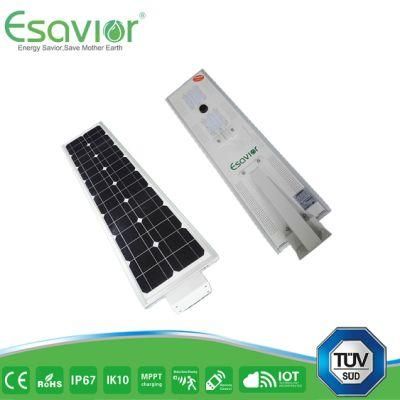 Esavior 8+Years Lifespan Batteries Solar Street Lights Solar Lights for Outdoor Lighting