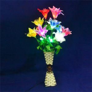 Event Decor Outdoor Use UV Proof LED Rose Flower Light White Color Rose Light