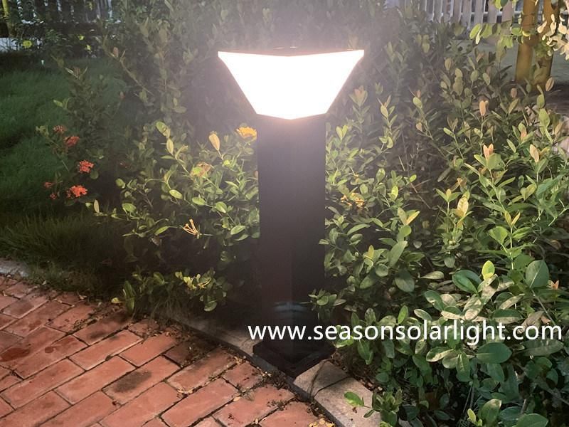 Factory Distributor Alu. Material Pole LED Lighting Outdoor Smart Multi-Color LED Solar Garden Light