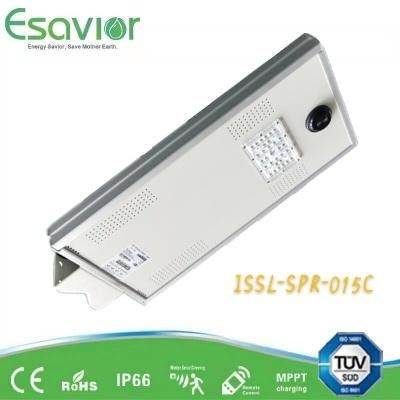 15W All in One Integrated Solar Street/Garden/Road Light with IP66