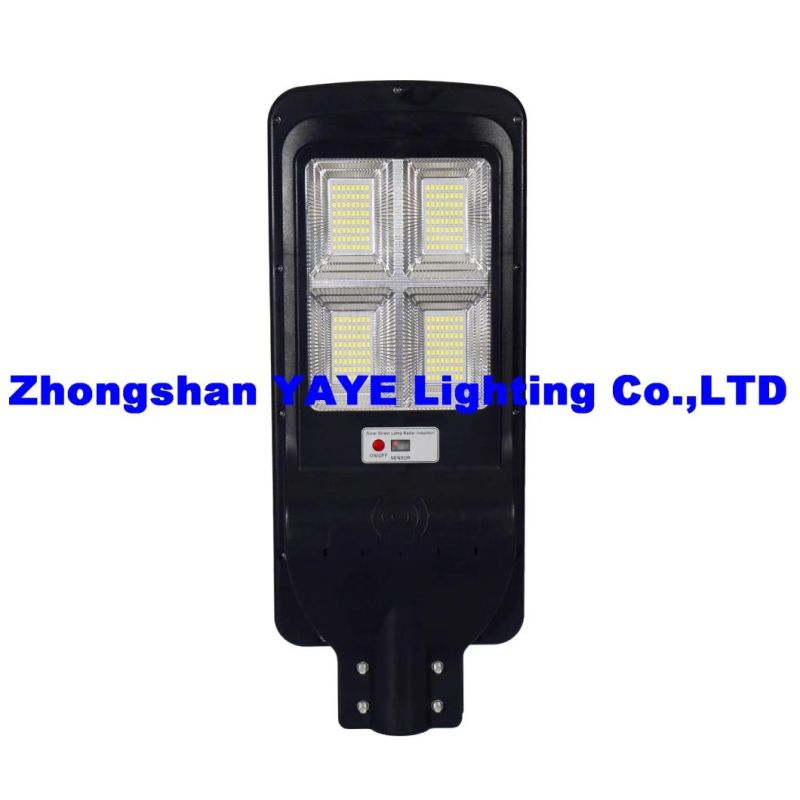 Yaye 18 Hot Sell High Quality 180W All in One Outdoor IP66 Solar Street Garden Road Light with Remote Controller/ Motion Sensor/ Waterproof IP66/1000PCS Stock