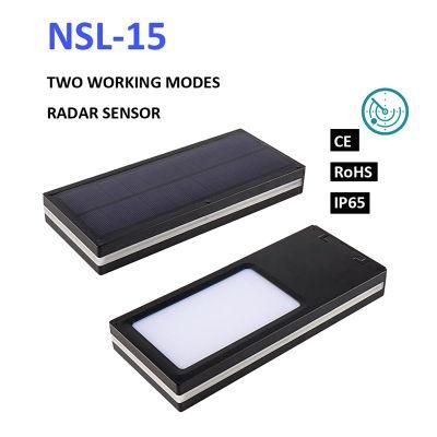 5W Home Yard Garden Landscape Blue Edge LED Solar Wall Light