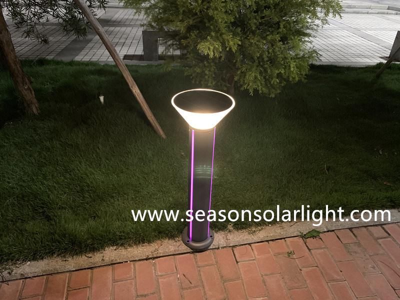 Pathway Christmas LED Strip Lighting Outdoor Decorative Solar Garden Bollard Light with LED Light Bulb