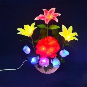 Wholesale Garden Decorative Rose Flower Lights Powered Lamps Waterproof for Outdoor
