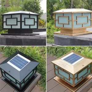 Solar Pillar Lamp for Outdoor Garden Decorative LED Light
