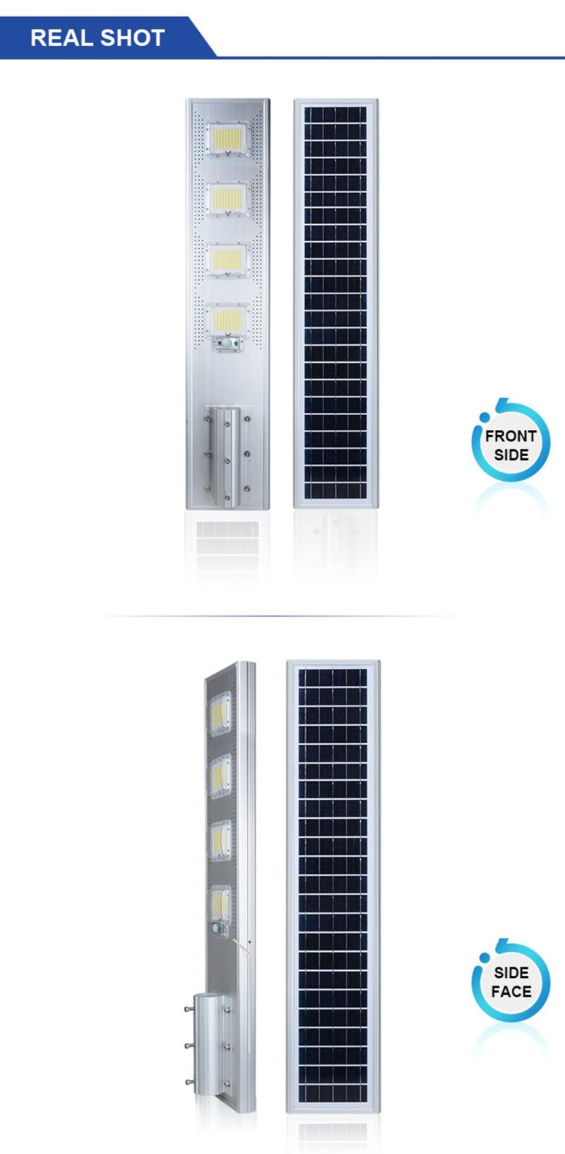 Wholesale Price 60W 90W 120W 150W Outdoor IP65 Lamp Solar Street Light with Rechargeable Li-ion Battery