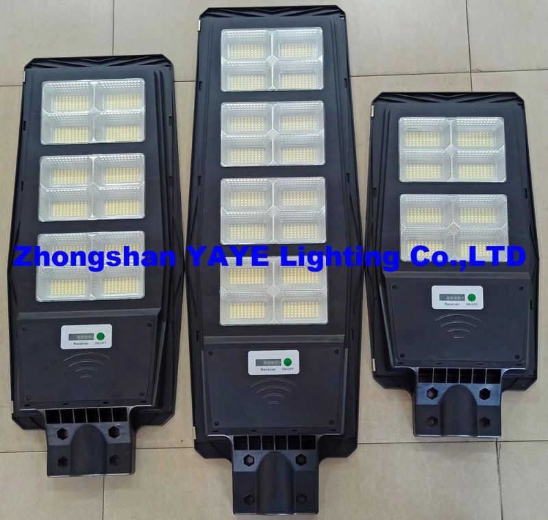 Yaye 2022 Hottest Sell Factory Price 400watt/300watt All in One Solar LED Street Road Wall Garden Light with Remote Controller/Radar Sensor 500PCS Stock