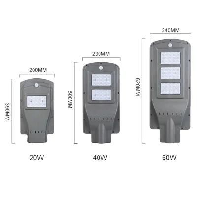 Motion Sensor Integrated All in One Solar Street Lighting