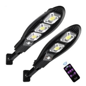 Upgraded LED Solar Light Outdoor Waterproof Lighting for Garden Wall Street Adjustable Angle Solar Lamp with Three Modes Remote