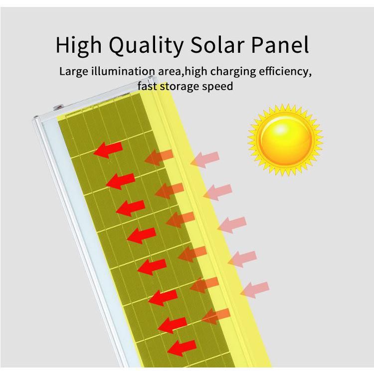 High Quality Project Aluminum Integrated Solar Street Light Body Sensor + Remote Control
