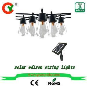 Solar Edison String Bulb New Outdoor LED Fairy Christmas Energy Light for Decoration Pathway Home Road Villa Yard Garden Factory Sell Low Price
