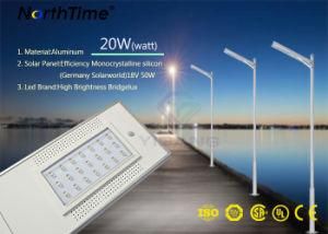 Solar Energy LED Outdoor Street Light with Germany Solarworld Solar Panel