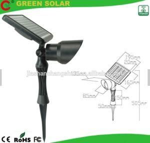 18LED Integrated Solar Spot Light with Rome Pillar Earth Spike