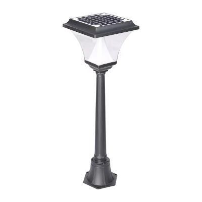 Waterproof Black Park Modern Decorative Solar Powered Outdoor LED Garden Lights