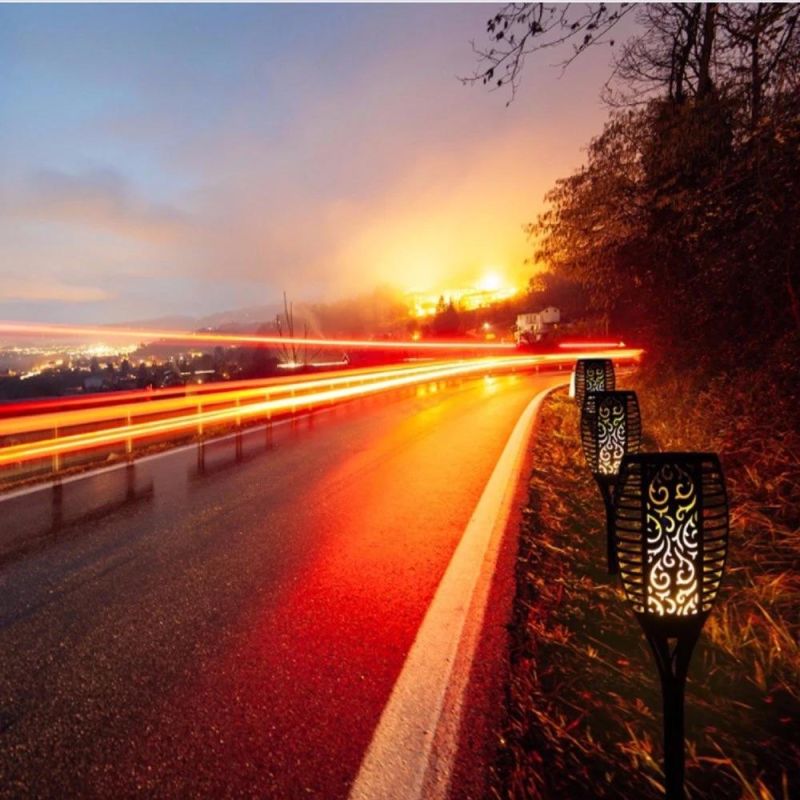 12V 96LED Outdoor Lighting Solar Torch Light for Christmas