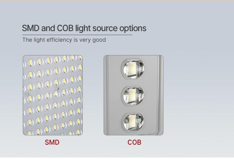 200W 300W Automatic Street Solar Light Set New COB SMD Solar Street Light with Radar Sensor