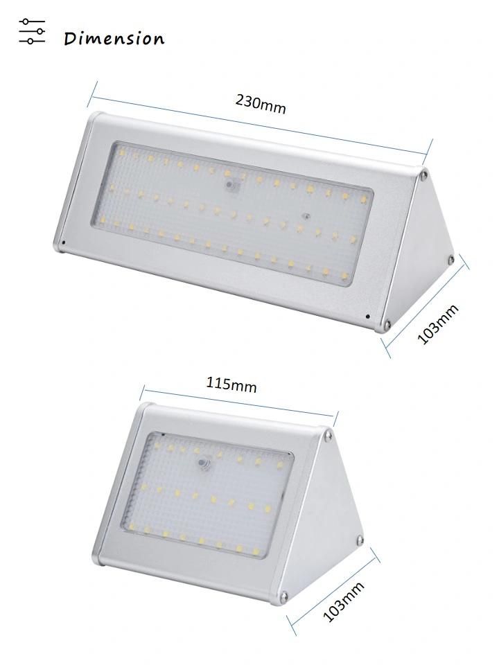 Newsky Power Outdoor Garden Shop Home Solar LED Wall Light with Motion Sensor