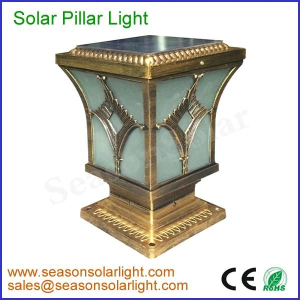 Hot-Selling Solar Product Alu. Material LED Garden Outdoor 5W Solar Gate Light with Solar Panel