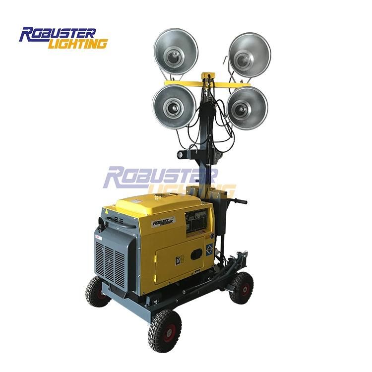 Self-Locking Mwchanism Diesel Portable Light Tower