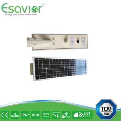 Esavior 65 Hours Dim Mode Discharge Time 50W Solar Street Lights Solar Lights Outdoor Lighting