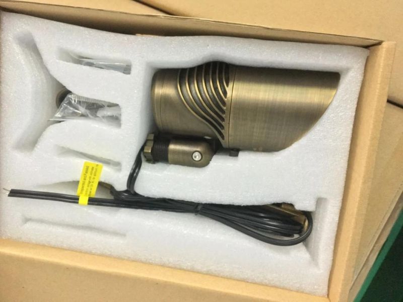 LED Brass Fixture for Garden Lighting with Beam Angle and Power Adjustable RGBW Bluetooth Control