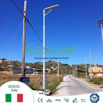 20W All in One Solar Street Light Ce RoHS IP66 Integrated Solar Street Lamp