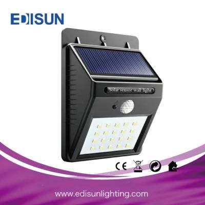 SMD LED Outdoor Solar Waterproof Motion Sensor Wall Light