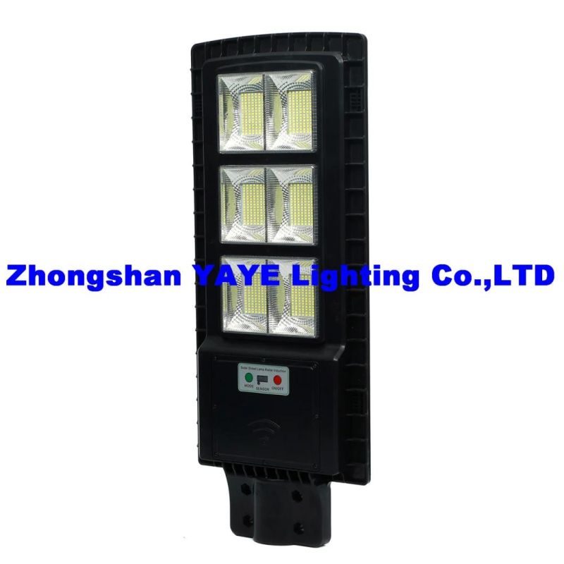 Yaye 2021 Hot Sell Good Price 60W All in One Solar LED Street Garden Road Light with Control Modes: Light +Timing +Rador Control / Motion Sensor+PIR Controller