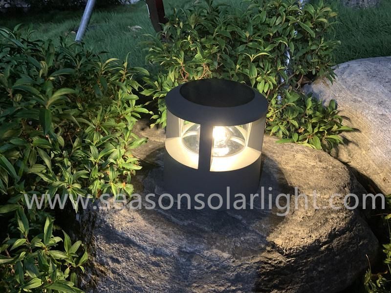 High Lumen Lighting Ce Die Casting Alu. Bright LED Garden Light with Solar Panel & LED Chip Lights