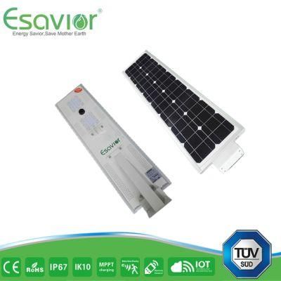 Esavior 3000circles@60%Dod Batteries Solar Street Lights Solar Lights for Outdoor Lighting