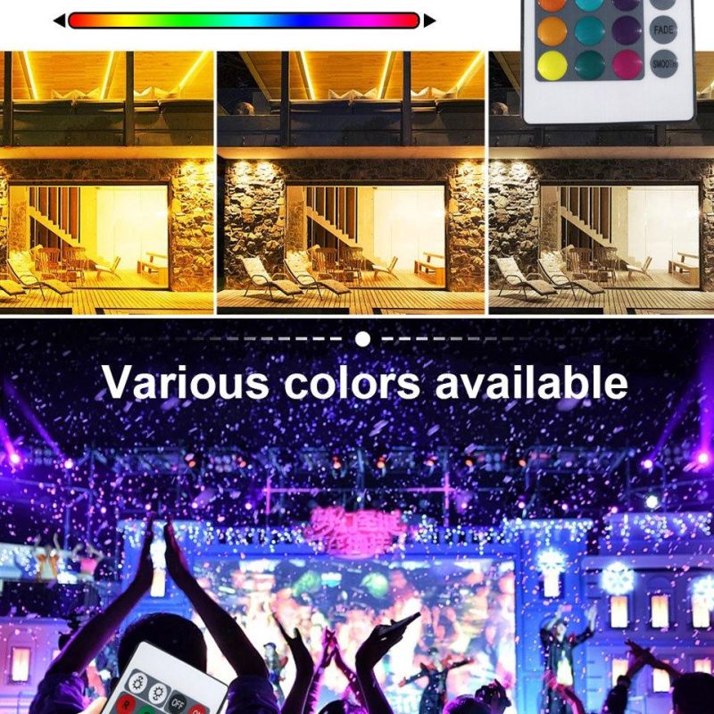 LED Reflector RGB Spotlight Smart Life 20W Waterproof Outdoor Floodlight with Remote Controller for Party and Garden Using