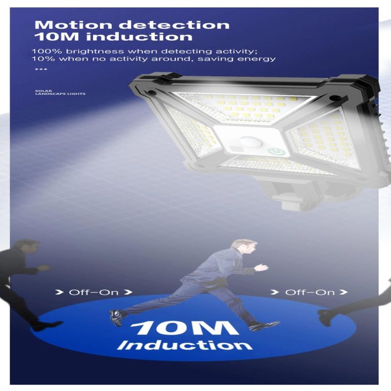 Wholesale Decorative IP65 Waterproof Wall LED Garden Light Motion Sensor Solar Outdoor Wall Lamps