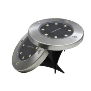 Solar Powered Ground Light Waterproof Garden Pathway Deck Lights with 4/8/12/16 LED Lamp for Home Yard Driveway Lawn Road