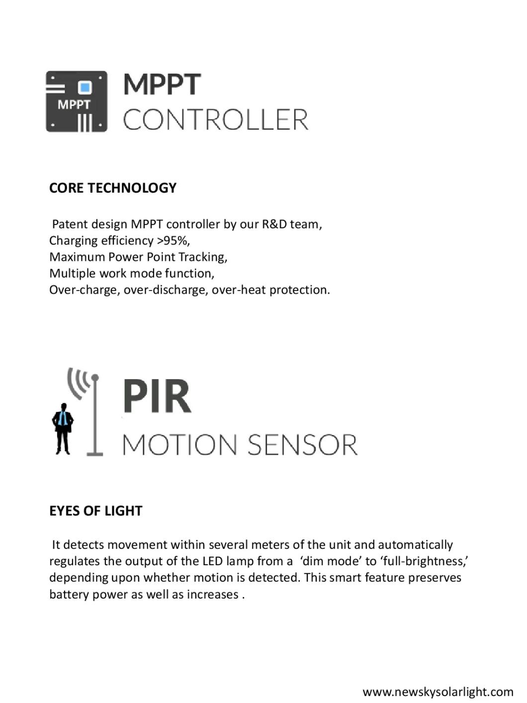 Parking Lot All in One Solar LED Lamps