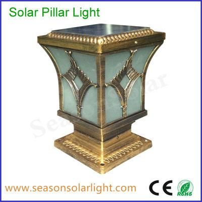 Factory Supply Solar Product 5W LED Solar Pillar Lighting for Garden Gate Lighting Lamp