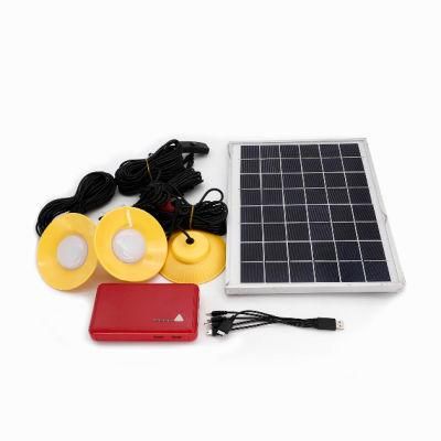 Multi-Functional Home Use Solar Lighting Kit System with 3 Bulbs