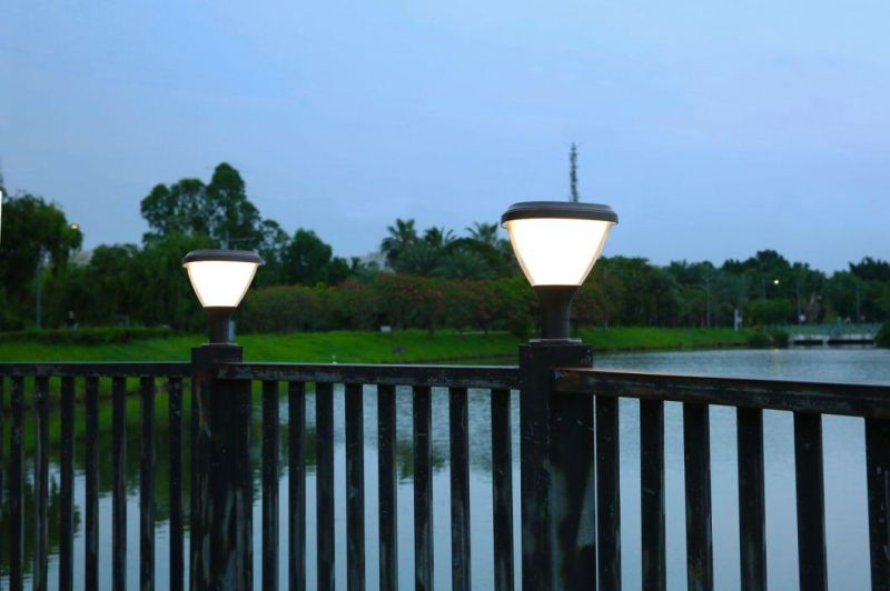 LED Solar Garden Light Pole Posts Lamps OEM Solar Pillar Street Light