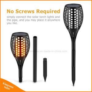 96LEDs Solar Powered LED Flame Emergency Dancing Torch Light