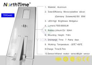 IP65 12V 5 Year Waranty All in One Solar Street Light with Bridgelux LED
