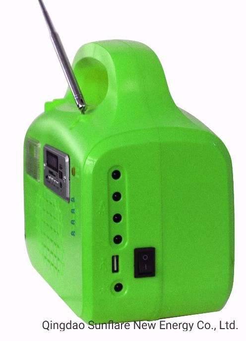 Fashionable FM Radio and MP3 Solar Panel Lighting Kit Light System