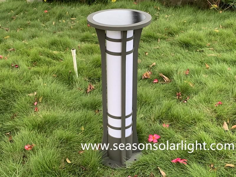 High Power Solar LED Garden Lawn Light Square Integrated Bollard Lighting Outdoor Decorative Garden Lights