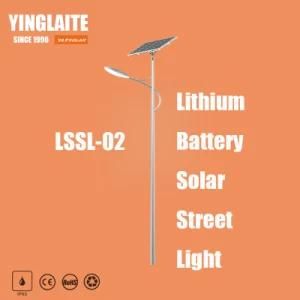 Good Performance 8m Pole 80W Lithium Battery Solar LED Street Light
