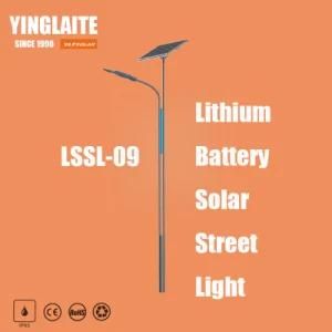 Wholesale Price Factory 6m Pole 60W Lithium Battery Solar Street Lamp