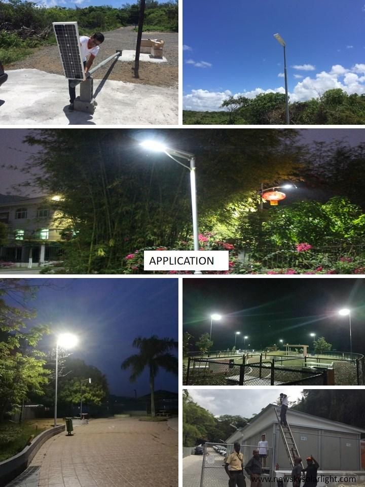IP65 25W Waterproof Outdoor All in One Integrated LED Garden Road Home Solar Street Light with Panel and Lithium Battery