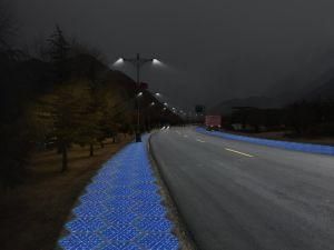 IP68 Hexagonal Brick Smart Solar Brick for Pedestrian Street