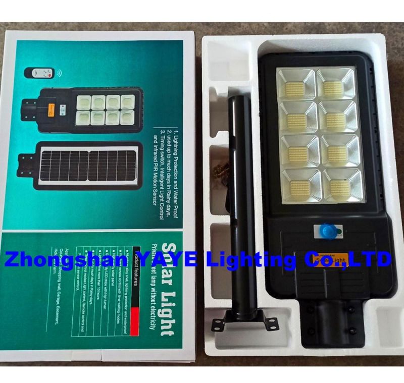 Yaye Hottest Sell Outdoor Courtyard Solar Lighting Yad Lamp Integrated All in One LED Solar Street Light 300W 400W 500W for Garden/ Street/Road