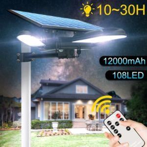 108LED Solar Street Light with Remote Control Long Working Time Solar Lamp Newest Security Lighting for Garden Road Wall
