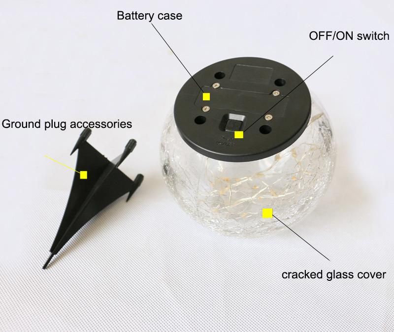 LED Solar Outdoor Waterproof Crack Light Garden Lawn Light