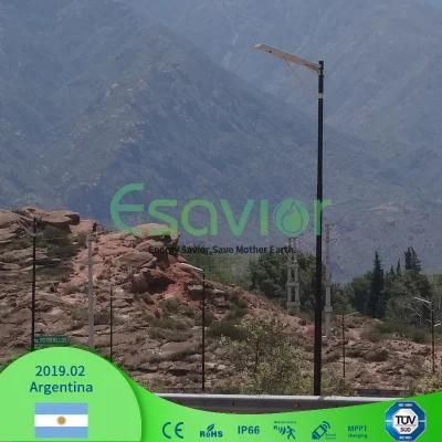 10000 Lumenwaterproof IP66 Energy Saving Lamp Integrated Solar LED Street Light with 3, 000+ Cycles Lithium Battery